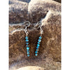African Turquoise natural gemstone drop earrings - Earrings