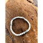 Burmese Jade natural gemstone stretch bracelet